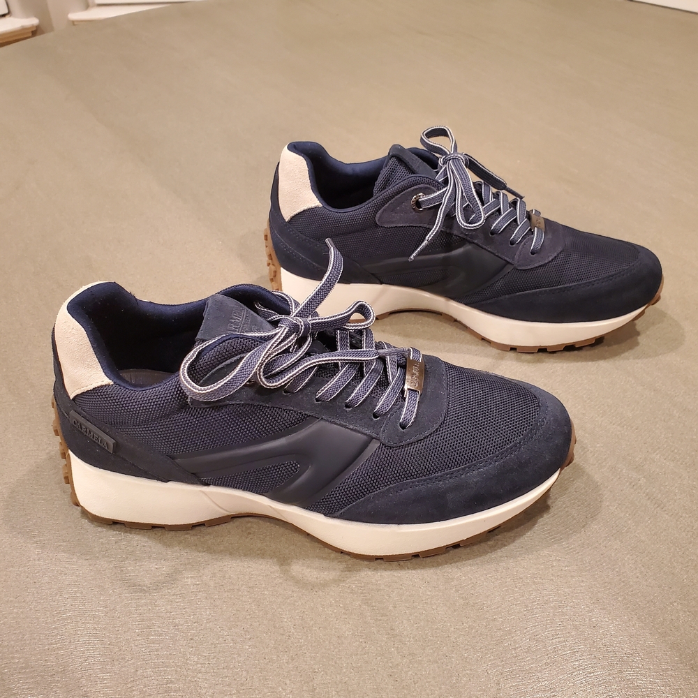 Navy and White Women's Sneakers